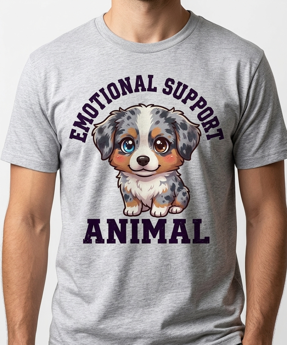 Emotional Support Australian Shepherd T-Shirt