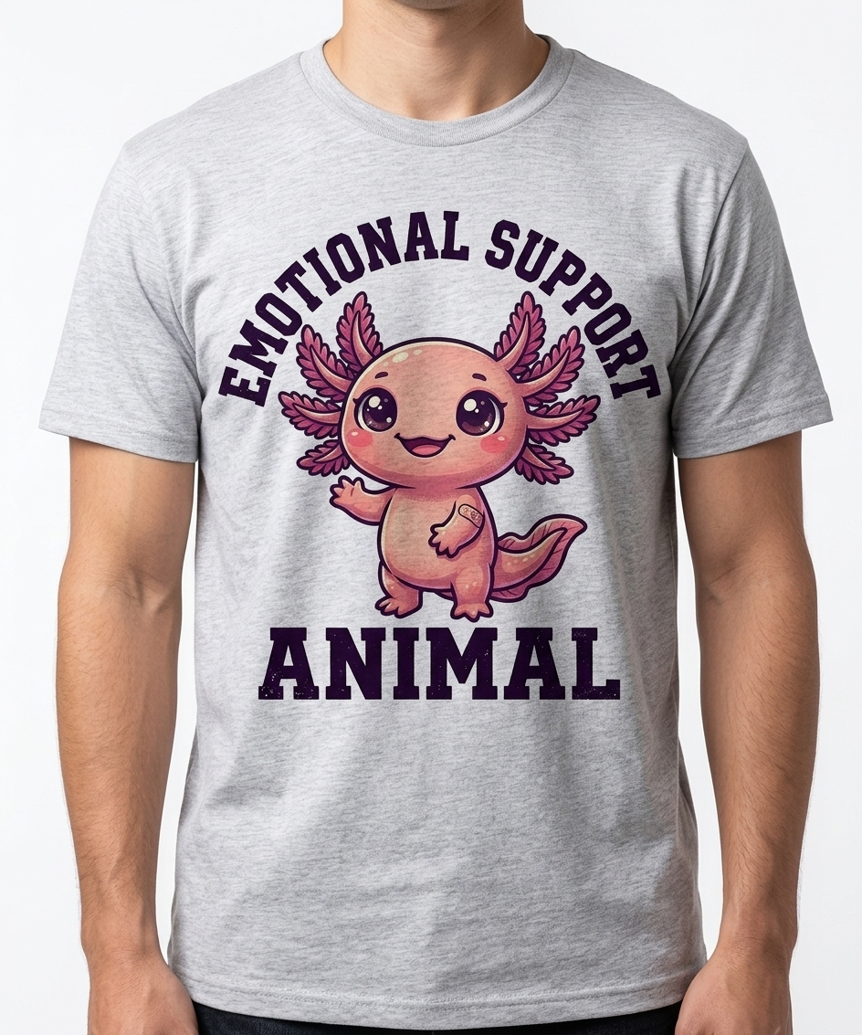 Emotional Support Axolotl T-Shirt