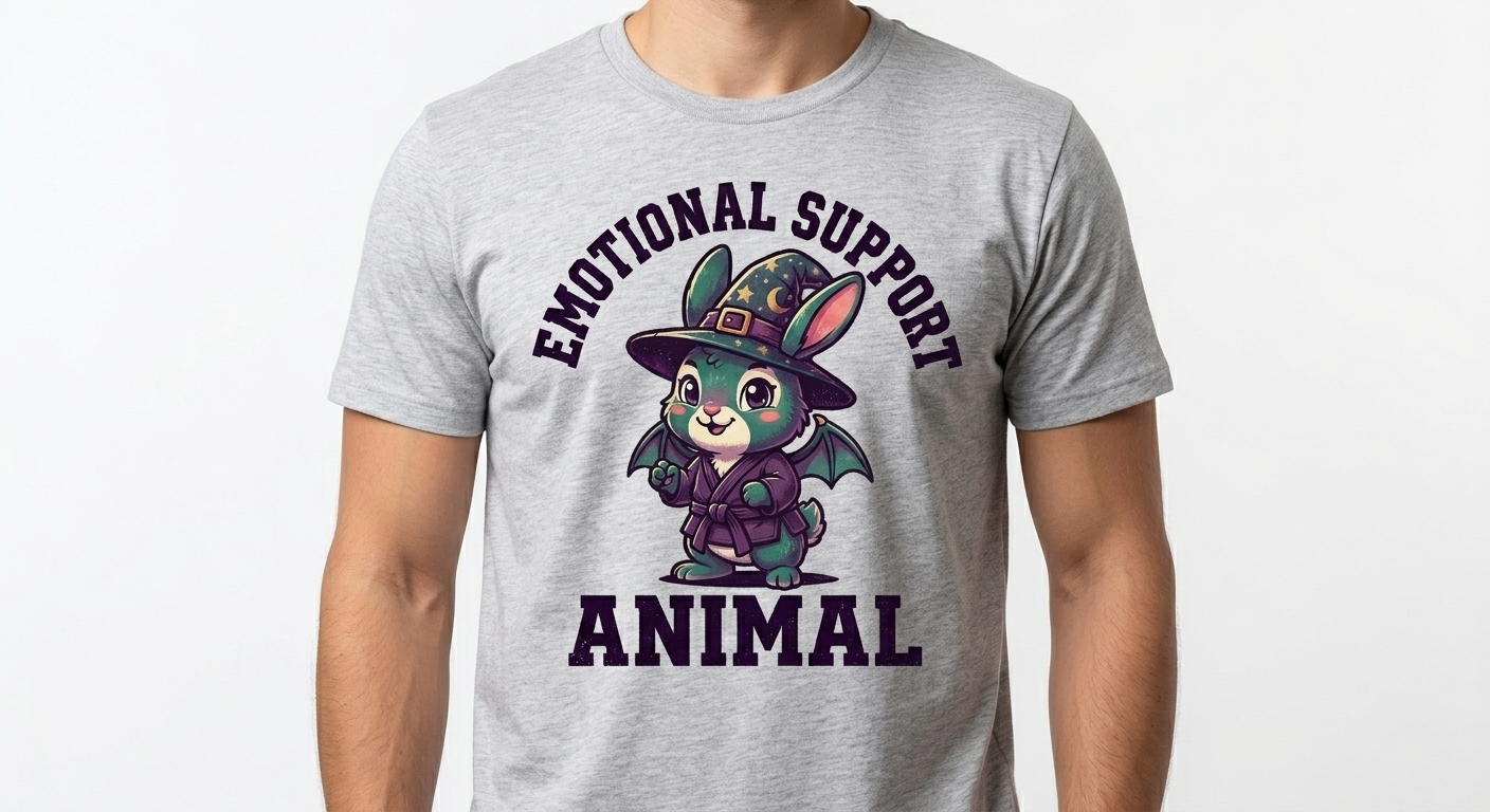 Emotional Support Bunny T-Shirt