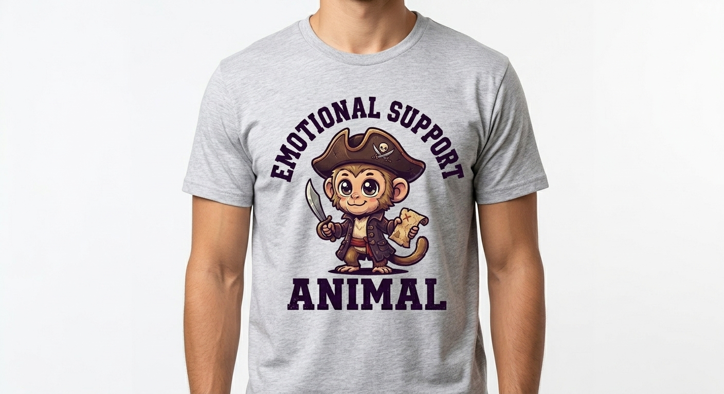 Emotional Support Capuchin Monkey T-Shirt