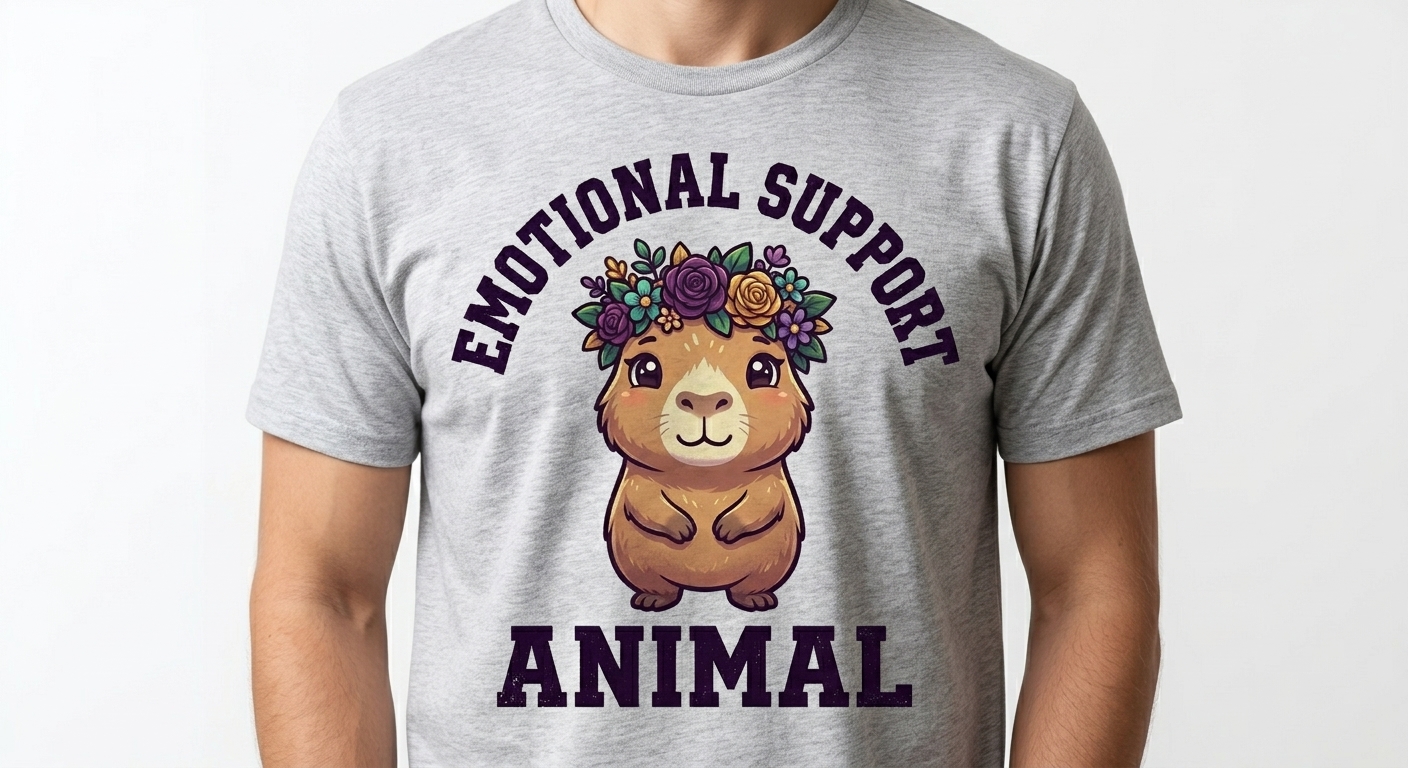 Emotional Support Capybara T-Shirt