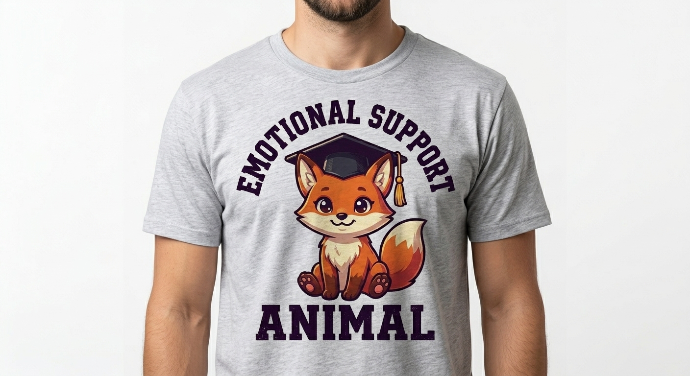 Emotional Support Fox T-Shirt