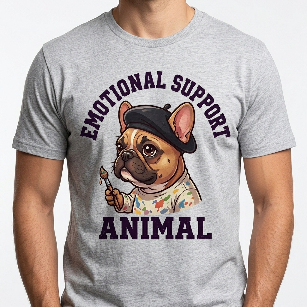 Emotional Support French Bulldog T-Shirt