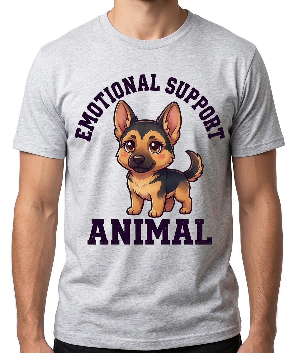 Emotional Support German Shepherd T-Shirt