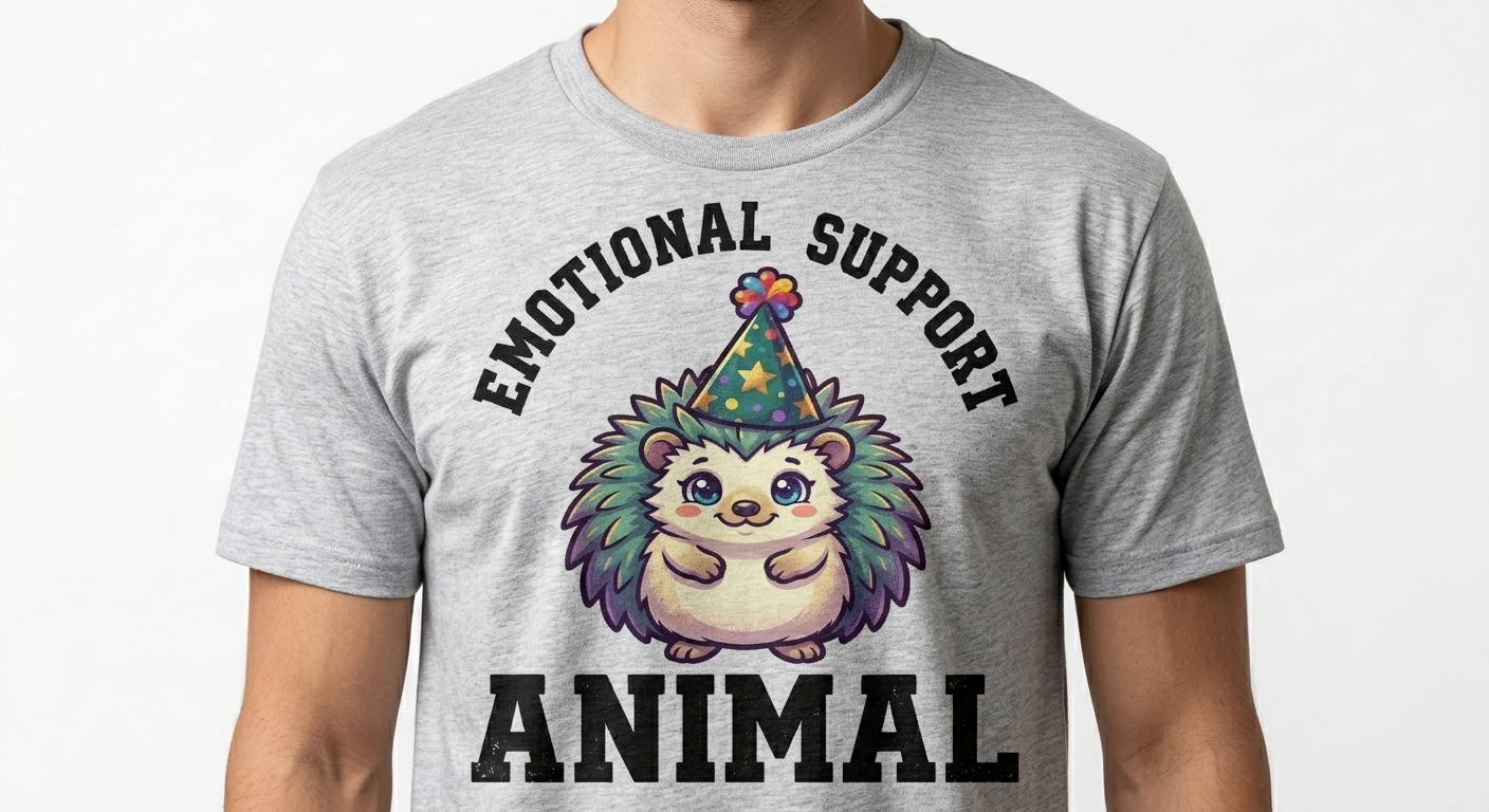 Emotional Support Hedgehog T-Shirt