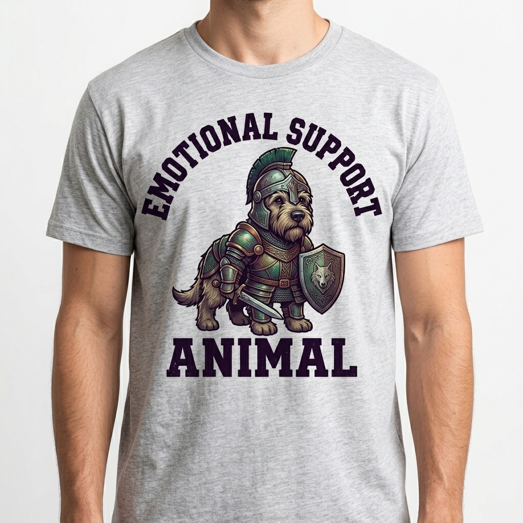 Emotional Support Irish Wolfhound T-Shirt