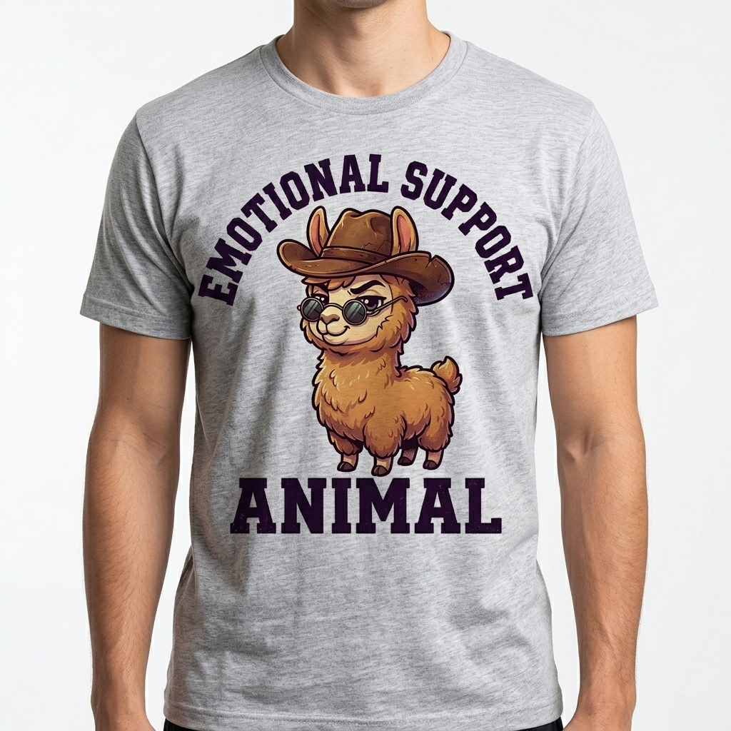 Emotional Support Llama T-Shirt