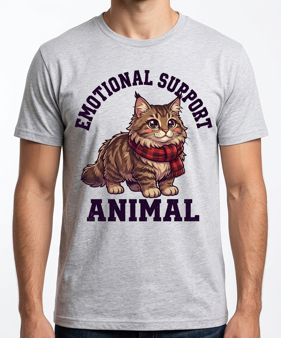 Emotional Support Maine Coon T-Shirt
