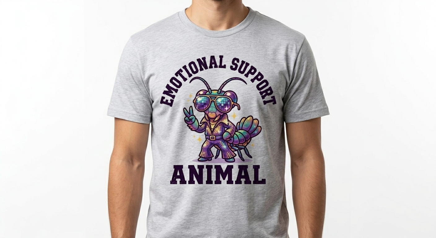 Emotional Support Mantis Shrimp T-Shirt