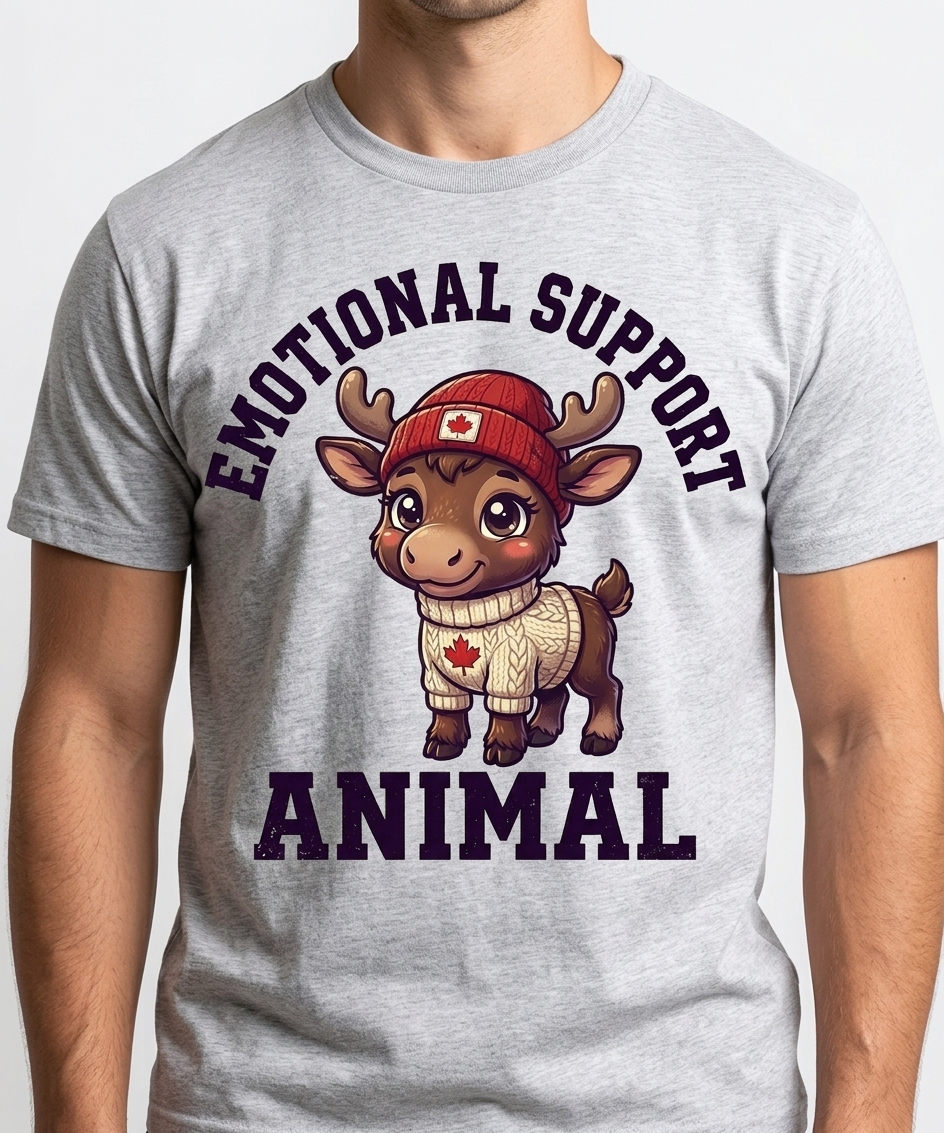Emotional Support Moose T-Shirt