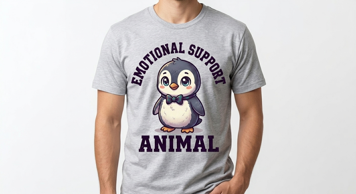 Emotional Support Penguin T-Shirt