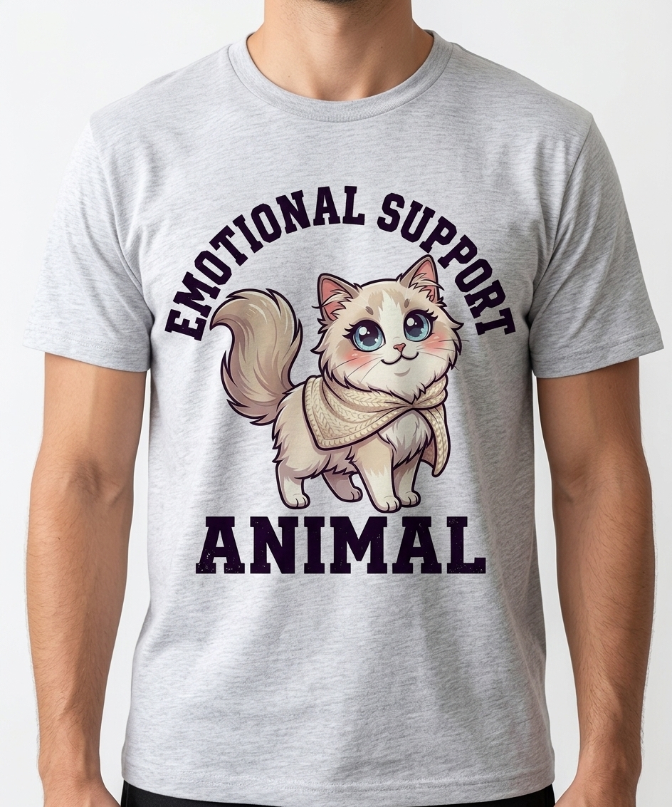 Emotional Support Ragdoll T-Shirt