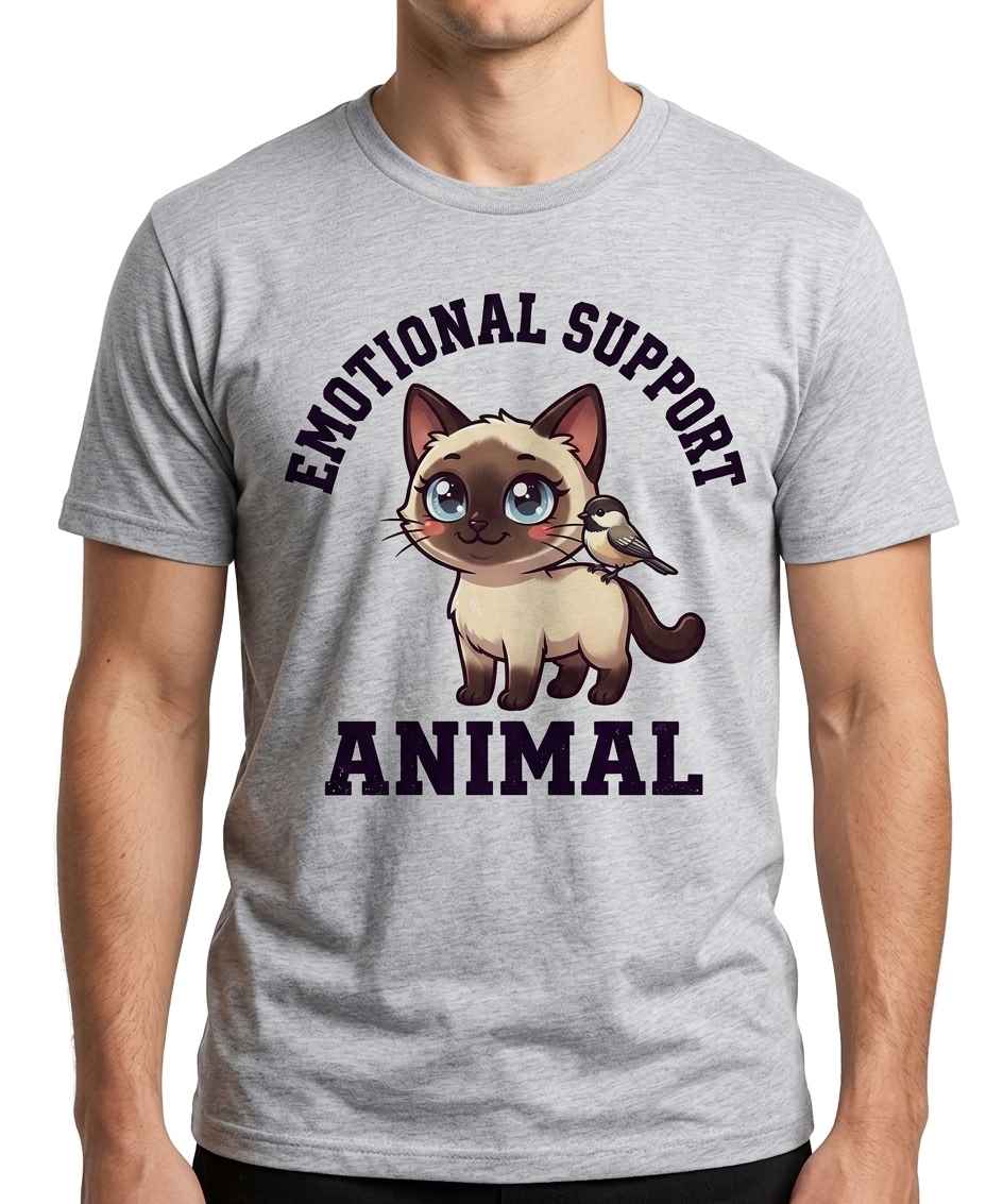 Emotional Support Siamese T-Shirt