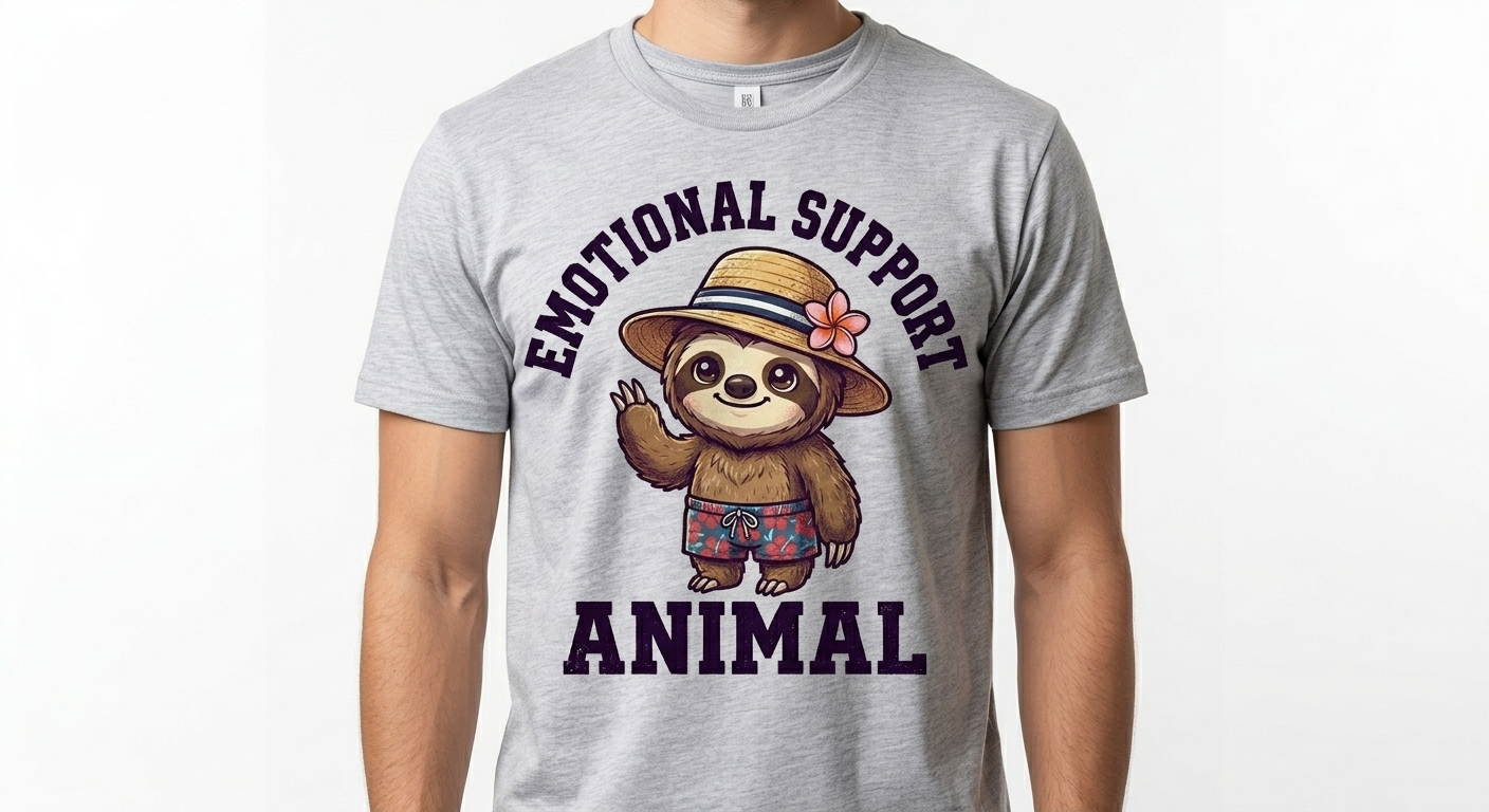 Emotional Support Sloth T-Shirt