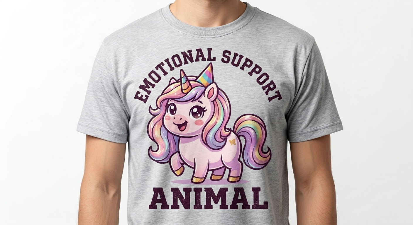 Emotional Support Unicorn T-Shirt